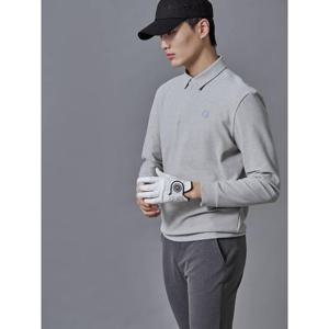 빈폴골프 남성 반집업 맨투맨 긴팔 티셔츠 - 그레이 BJ5241B043