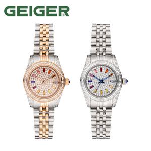 가이거(GEIGER) 여성용 레인보우 스톤 워치 GE8056
