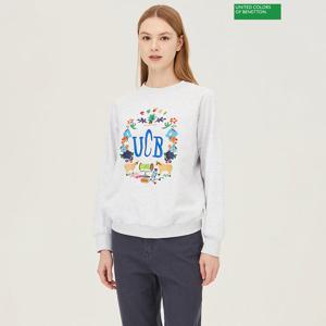 베네통 스톰바이오 올리브 맨투맨 BATS06411