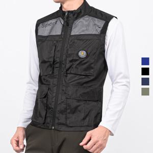 남성 차이나 메쉬 멀티포켓 아웃도어 조끼 Model No_CB5012