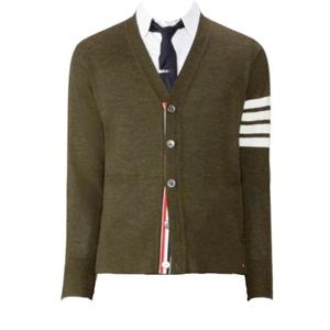 톰브라운 4바 스트라이프 서스테이너블 울 가디건 MKC002A Y1014