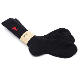 [아미] 22FW 남성 하트 로고 양말 (USC606_379_001_M_22F)