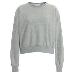 샵앤) 패치 국산 여성 라운드 봄 간절기 크롭 뒷트임 맨투맨 TSS-WSH-11831-그레이