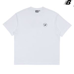 뉴발란스 NBNED22563-WH NB BOY 러너스 클럽 그래픽 반팔티 남녀공용 티셔츠