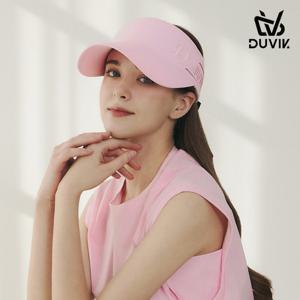 듀빅 여성 자수 입체 로고 리본 썬바이저 DF1WAP711LP