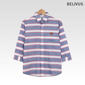 [빌리버스]남성 7부 셔츠 캐주얼 단가라 남방 440VMS
