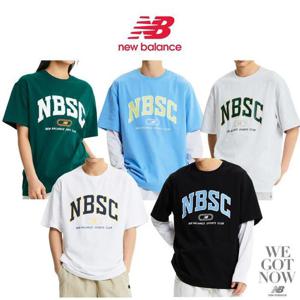 뉴발란스 남녀공용 NBSC 로고 커플 반팔티 NBNEE22533