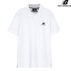 뉴발란스 NBD4DB1013-WH CP 피케 반팔티 폴로 카라 남녀공용 티셔츠