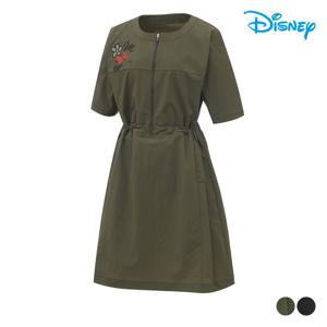 [디즈니골프]여성 반집업 허리 스트링 반팔 원피스 DP1LTO001