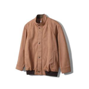 [노티그] 인조스웨이드 블루종 브라운