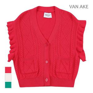 [반에이크]MARIO프릴 니트 베스트_VB34KVUV02Z