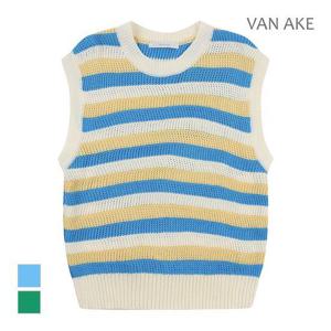 [반에이크]MARIO컬러짜임배색 니트베스트_VB34KVQ305Z