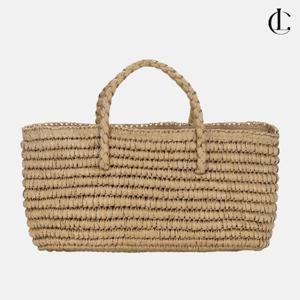 엘케이트 여성 토트백 라탄 라피아 여행 휴가 밀짚 바구니 여름 가방 LAIN026