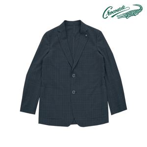 [크로커다일] 써커 선염 체크 패턴 자켓 CDAABJK2104