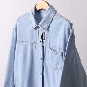 원피스 OPS 여성 빅사이즈 스티치 롱셔츠원피스 304I565S 504