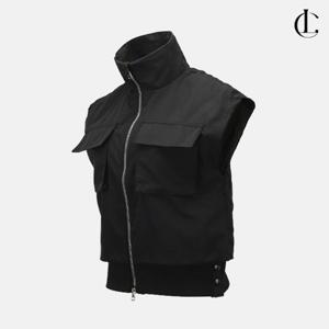 엘케이트 여성 골프웨어 포켓 바람막이 조끼 집업 스트링 베스트 LOJ009