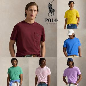 폴로 랄프로렌 12670817 남자 클래식핏 크루넥 포켓 반팔 코튼 티셔츠