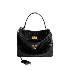 발렌시아가 로데오 미니 핸드백 크로커다일 엠보스 블랙 7954562AA5L1000