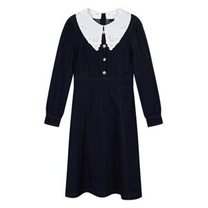 [에꼴드파리][에꼴드파리] 빅카라 데님 원피스_CB29DOC030D