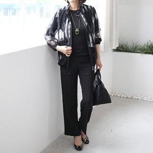 [쉬즈마담]J31691 신상 디지털나염 매쉬 자켓 50대 엄마옷