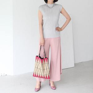 [쉬즈마담]T57347 로제 반목 플리츠 캡나시티 60대 엄마옷