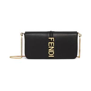 펜디 로고 체인 월렛백 블랙 8BS076 A5DY F0KUR