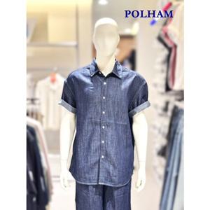 [폴햄] 남성 데님 반팔 셔츠 PHF3WC1149 -US