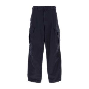 프라다 네이비 블루 트윌 카고 팬츠 SPH286S22216IF F0008