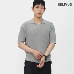 [빌리버스]빌리버스 남성 반팔니트 여름 카라 티셔츠 BYHT002