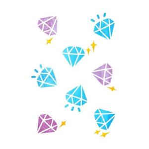 아트박스/블랭코 블랭코 스텐실도안521 다이아몬드 패턴