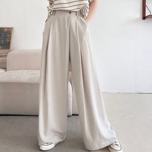 샵앤) 여성 여름 정장 사선 와이드 통 팬츠N NYS-WPT-4471-베이지