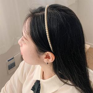 아트박스/옷자락 여자 러블리 헤어밴드 한줄 진주펄 골드 머리띠
