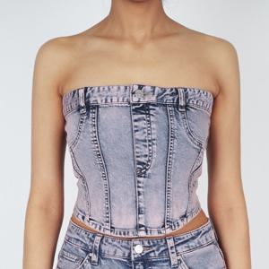 [게스]게스 여성 데님 뷔스티에 핑크 YO6D0275 P