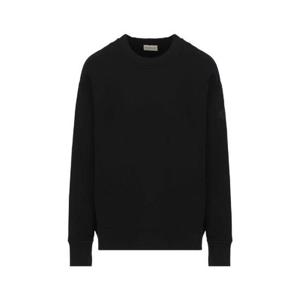 Moncler 로고 프린트 크루넥 스웨트셔츠 8G00031809KX 999 TP934687324