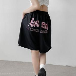 아트박스/라이니 힙레터링 트레이닝 와이드 숏팬츠 bo-3335c