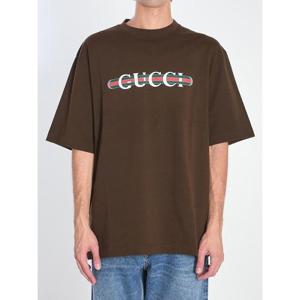 구찌 반팔 티셔츠 798115XJHDG 2240 BROWN