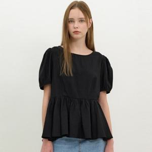 [올리브데올리브]리본 디테일 페플럼 블라우스 (OH5MB487)