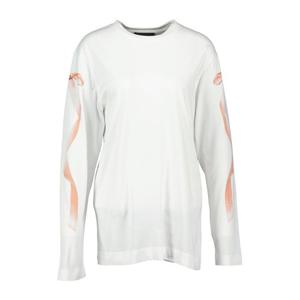 시몬로샤 화이트 보우 테일 롱 슬리브 티셔츠 5194P54 W 0569 W