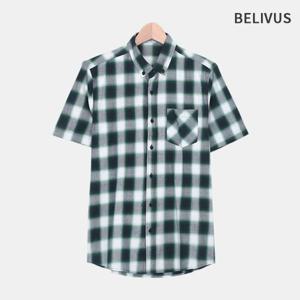 빌리버스 남자 반팔 셔츠 체크 여름 남방 BBI041