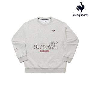 [르꼬끄] 남녀공용 르꼬끄X275C 레터 루스터 맨투맨 QQ323XFS72_OAT