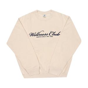 스포티앤리치 ST071620081CR01 CREAM 웰니스 클럽 (Wellness Club) 엠브로이드 공용 맨투맨