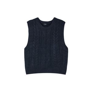 [랩]울 꽈배기 니트 조끼(AQ4KVA40)