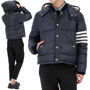 25FW 톰브라운 매트 나일론 사선 후드 다운 봄버 패딩 MJD061X 05411 415