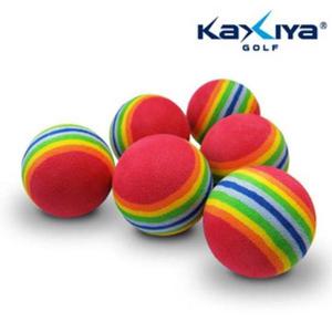 무지개 스펀지볼(6개입) 골프연습볼
