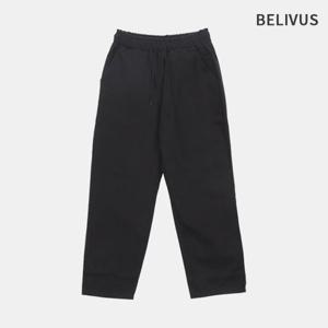 빌리버스 남자 와이드 팬츠 밴딩 테이퍼드 면바지 BHL087
