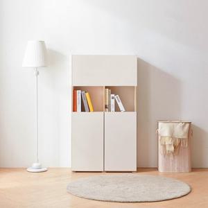 C3603 4단 8칸 상하부 도어 책장 800 1color