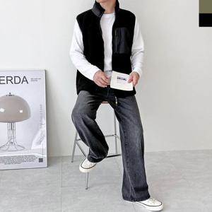 KTT 2260M 남자양털 후리스 뽀글이조끼 남자조끼 조끼 뽀글이 후리스조끼 양털 양털조끼