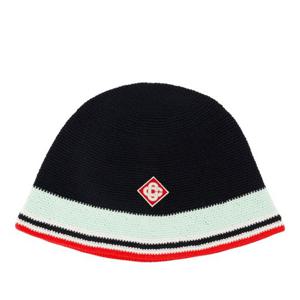 카사블랑카 크로셰 버킷 햇 APF25 HAT 084 01 BLACK MULTI