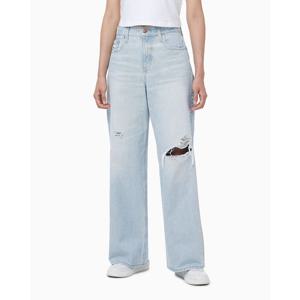 CK진  여성 로우라이즈 배기 라이트 블루 데님(47D835G)