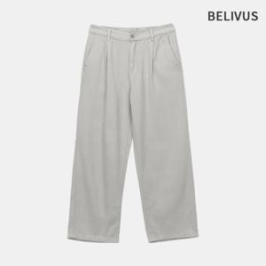 [빌리버스]빌리버스 남자 핀턱 팬츠 뒷밴딩 면바지 BSUQP005